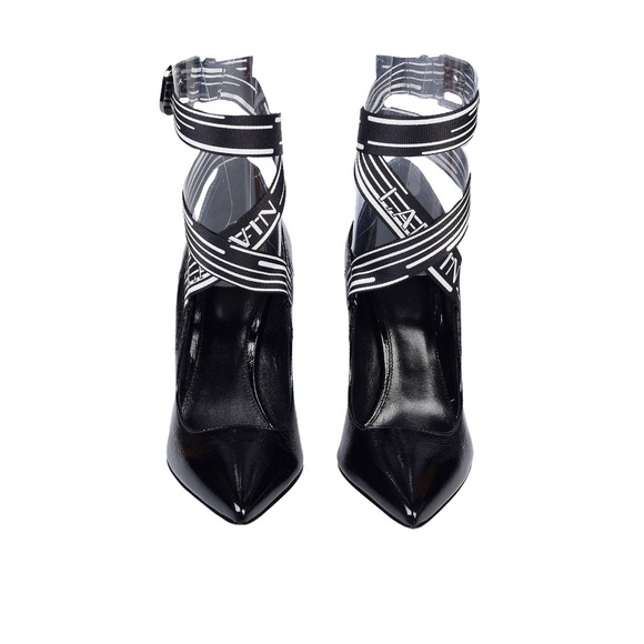 Lanvin Black Leather Pointed Pumps US 7 - Picture 4 of 8